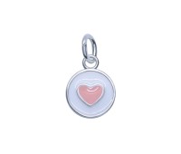 Mini Heart Shaped Silver Charms CH-319-A